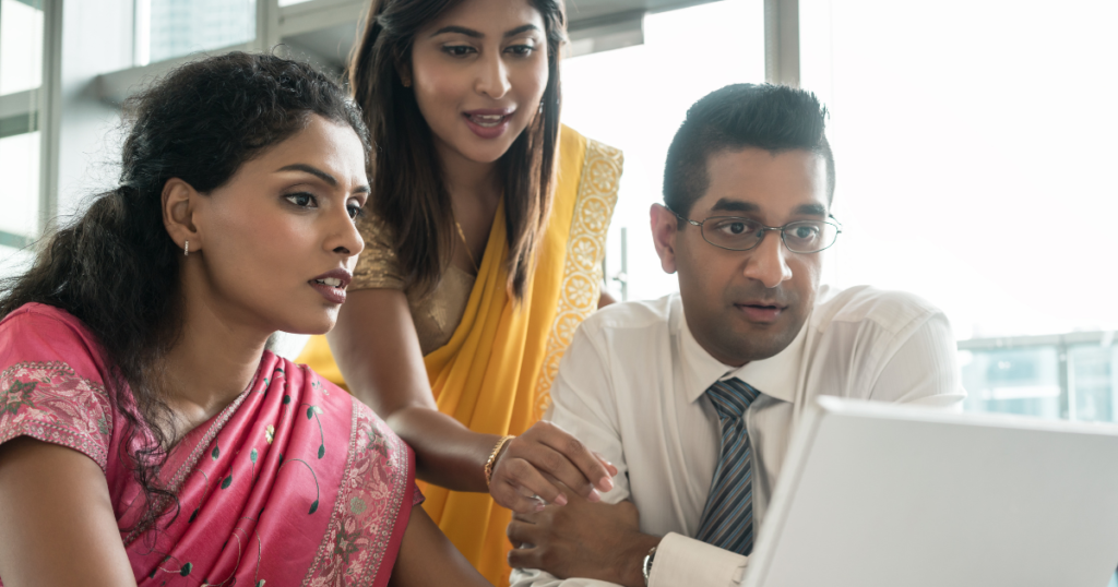 Young Indian professionals representing the demographic dividend of India